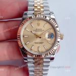 Noob Rolex Two Tone Datejust 41 Gold Dial Jubilee Bracelet Swiss Replica Watches For Men